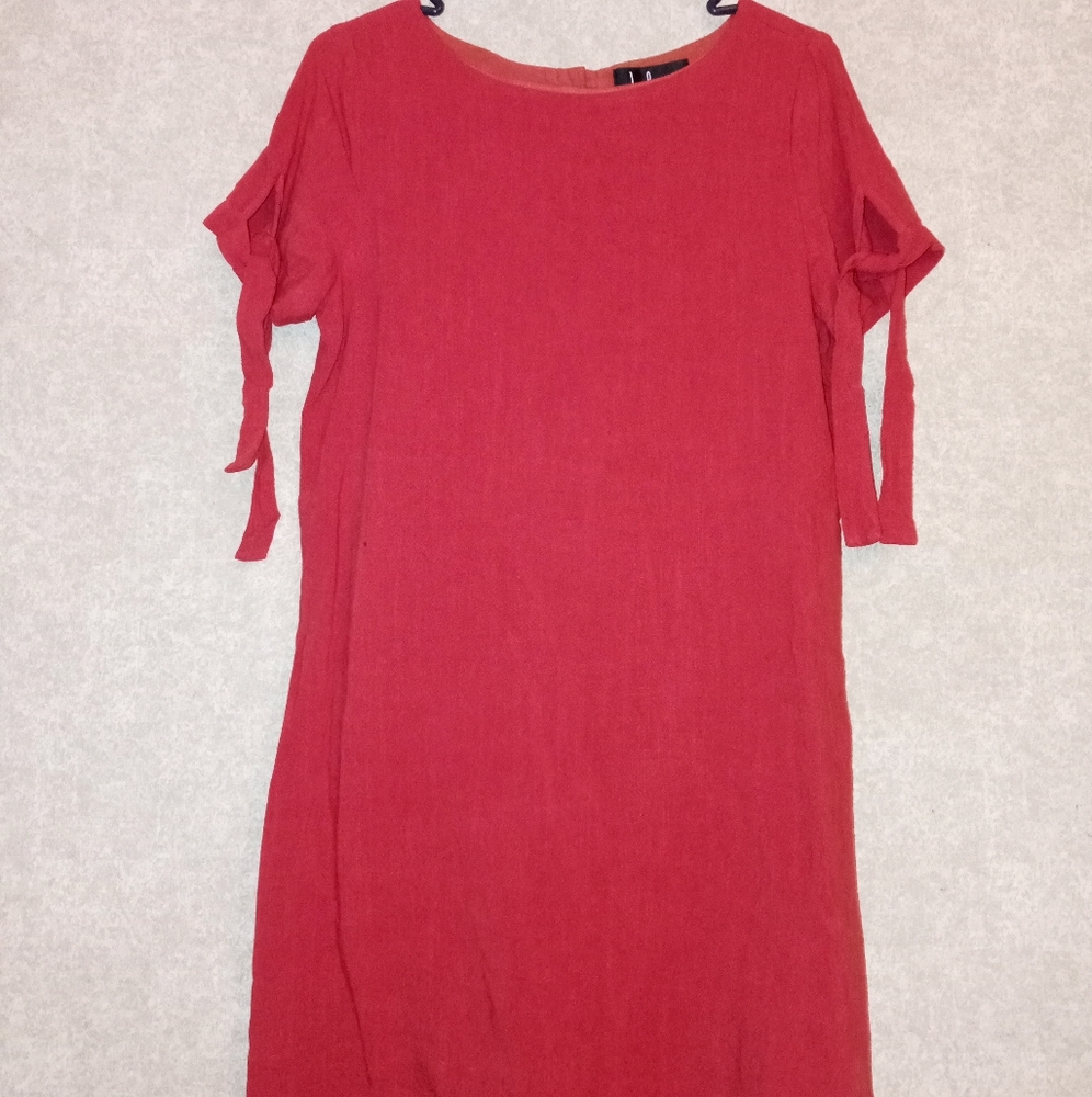 Lulus Red Button Down Dress